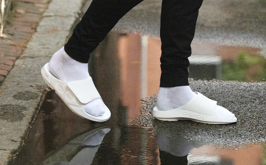 Men's OOahh Sport Flex Slide - White - Image 3