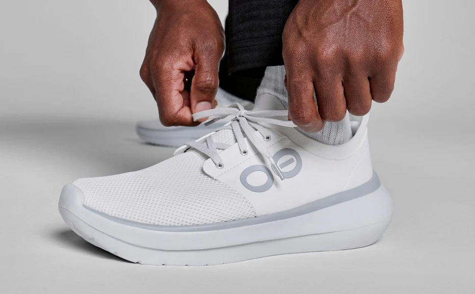 Men's OOmy Stride Shoe - White/White - Image 5