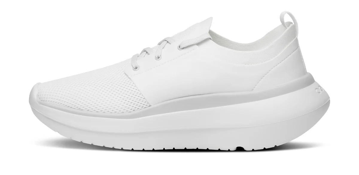 Men's OOmy Stride Shoe - White/White - Image 7